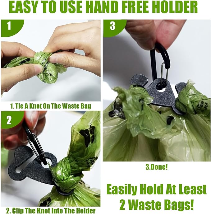 Dog Waste Bag Dispenser Pet Poop Bags Holder for Doggie Waste Bags Dispensers Soft Fabric Zipper Small Doggy Puppy Pouch for Leash Accessory Attachment with Carrier (Black)-PurrikoPets