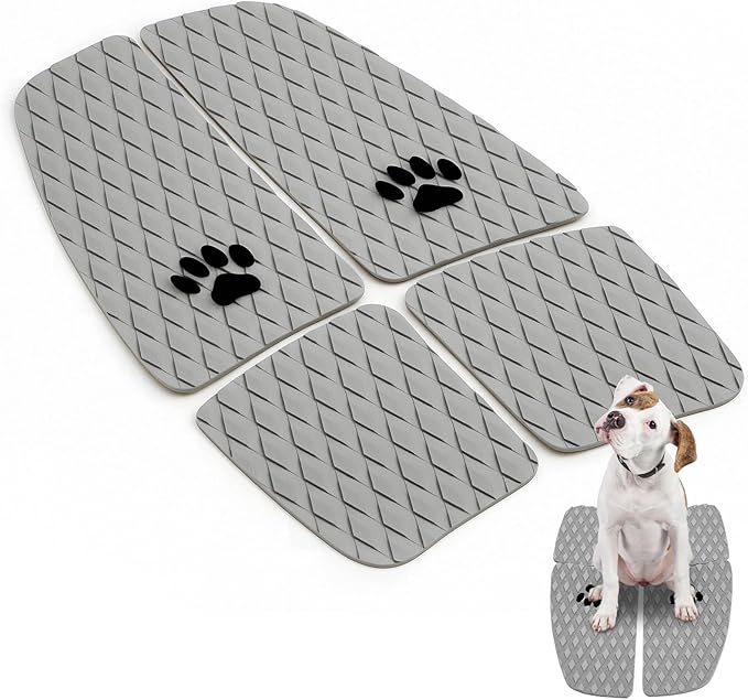 Dog Traction Pad Dog Paddle Board Kayak Accessories 21.2 x 15.3 Inch Non Slip Deck Grip Mat Surfboard Traction Good Grip EVA Foams for SUP Skimboard Paddleboard Surfboard-PurrikoPets