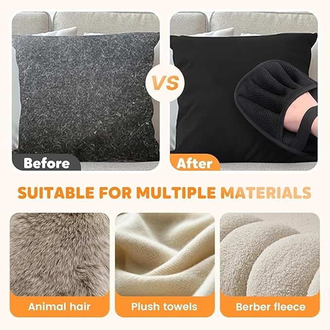 5-Pack Pet Hair Removal Gloves,Electrostatic Pet Hair Remover Tool,Dog Hair Remover Furniture Reusable & Washable Grooming Mitts,Lint & Fur Remover for Clothes, Carpets, Car Seats-PurrikoPets