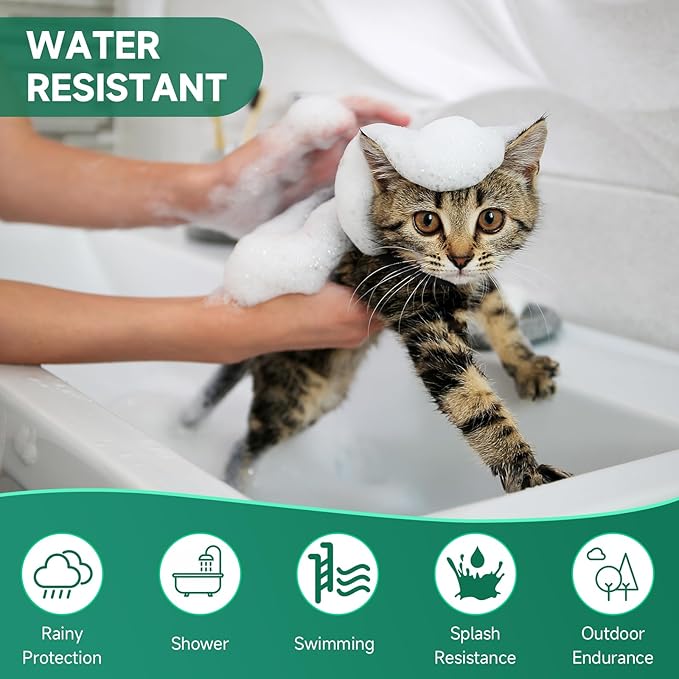 4 Pack Flea Collar for Cats, Cat Flea and Tick Treatment, 8 Months Protection Flea and Tick Prevention for Cats, Waterproof Cat Flea Collar, Adjustable Cat Flea and Tick Collar for Cats Kittens, Black-PurrikoPets