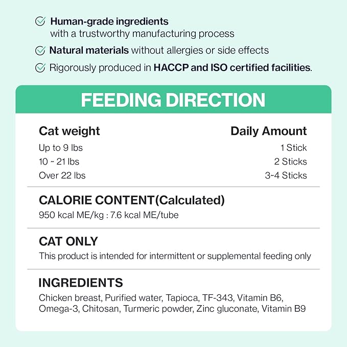 Dr.by Cat Breath Bronchial Supplements Cat Sneezing Treatment Asthma Cold Cough Nose Relief Respiratory&Immune Support with TF-343-30 lickable Formula Individually Packaged, Chicken (3 Packs (25.5OZ))-PurrikoPets