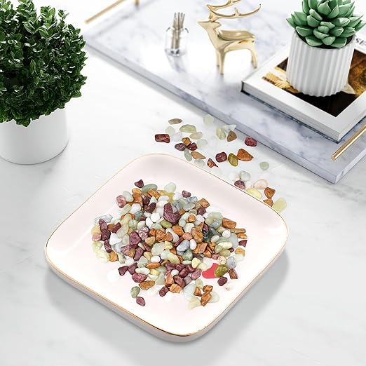 2.5lbs Pebbles for Indoor Plants, 3/8 Inch Small Rocks for Potted Plants, Succulents, Vase Fillers, Cactus Planters, Bird Bath, Fountain, Outdoor Garden Landscaping-PurrikoPets