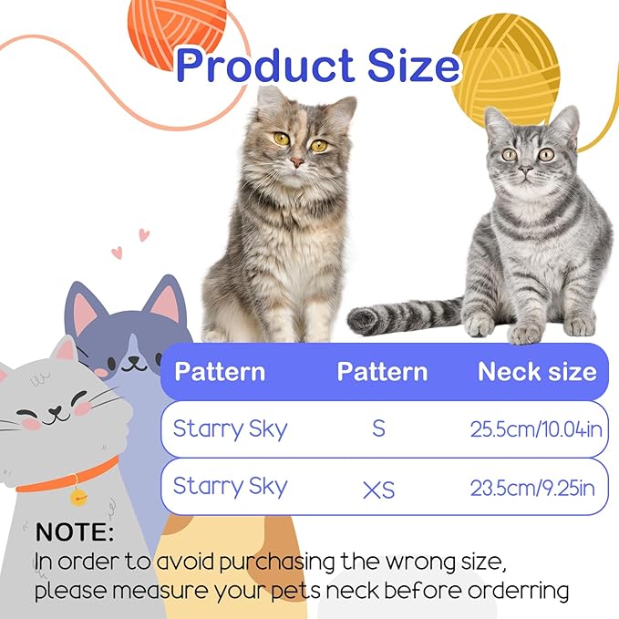 2Pcs Cat Conical Collar Soft Adjustable Cat Collars Water Proof Recovery Collar Prevent Licking Protective Foldable Easy to Eat Drink for Cats Kittens Puppies (Blue S XS)-PurrikoPets