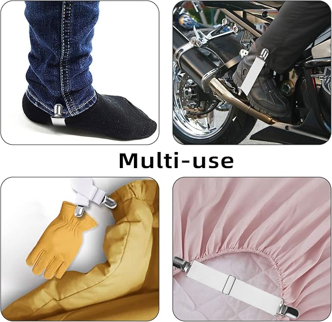 Adjustable Boot Straps Pant Stirrups Clips Boot Clips-PurrikoPets