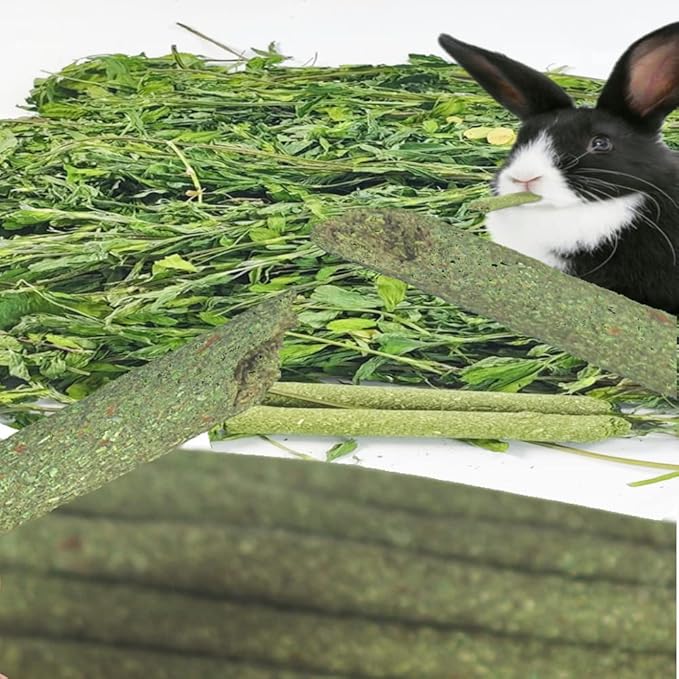 150g 3 Types of Combined Chew Toys Molar Sticks Sweet Bamboo Apple Branch Timothy Grass for Pets Chinchilla Squirrel Gerbil Hamster Squirrel Guinea Pigs-PurrikoPets