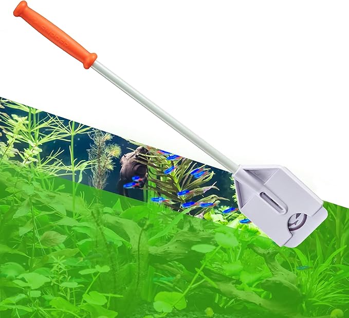 FL!PPER Flipper Platinum Aquarium Algae Scraper | Glass & Acrylic Tank Cleaner with Serrated Blade for Efficient Aquarium Maintenance (12” Nano)-PurrikoPets