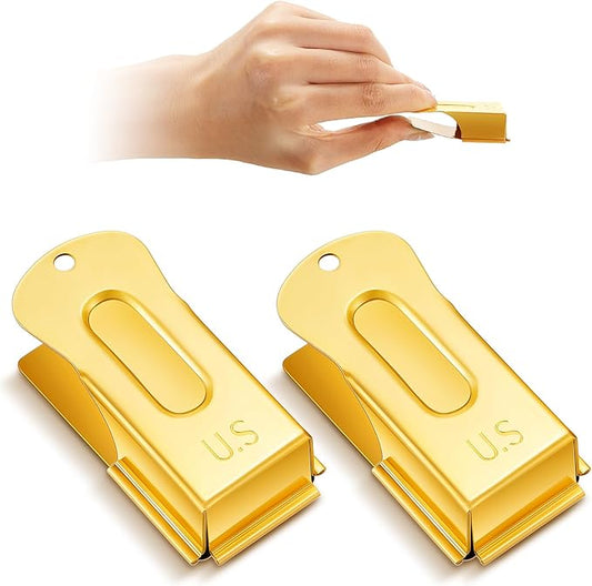 2 Pieces Brass Pet Training Clicker Signaling Cricket Clicker Metal Dog Clicker for Puppy Cats Trainer Pet Owners (Gold)-PurrikoPets