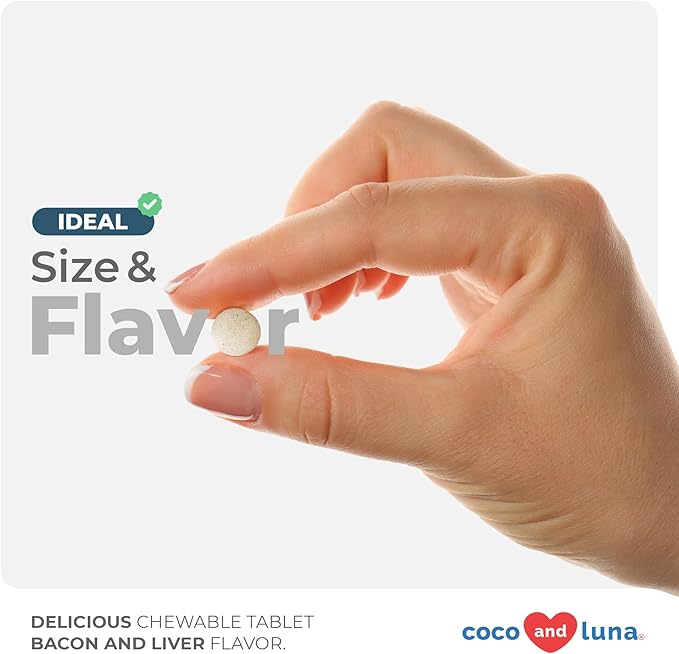 Eye Support for Dogs - 120 Chewable Tablets - Supplements for Vision, Eye Vitamins for Dogs, with Cod Liver Oil Antioxidant, Omega 3 EPA and DHA Fatty Acids.-PurrikoPets