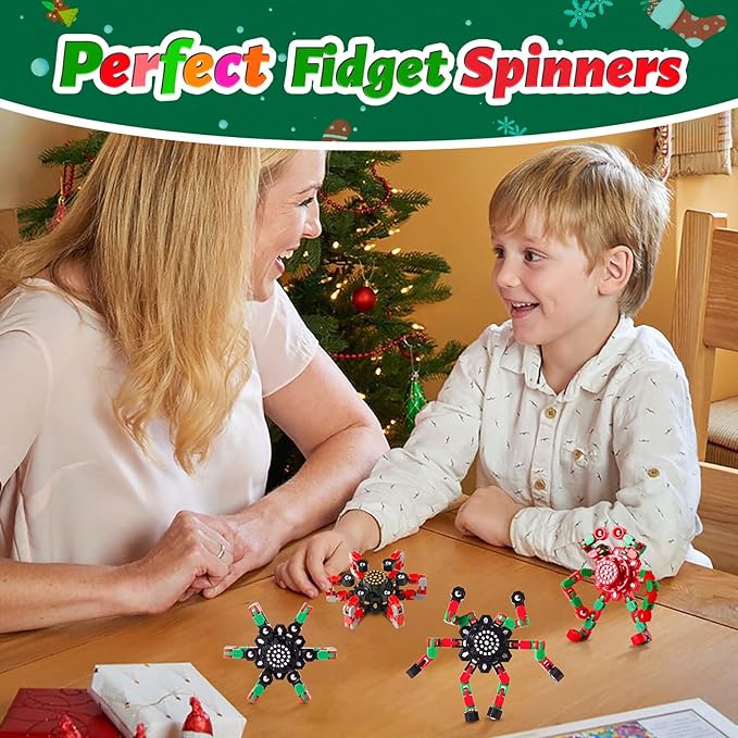 Fidget Spinners for Kids and Adults Christmas Fidget Toys Gifts, Stress Relief Sensory Toys for Boys and Girls Fingertip Gyros for ADHD Autism for Kids Birthday Gifts-PurrikoPets