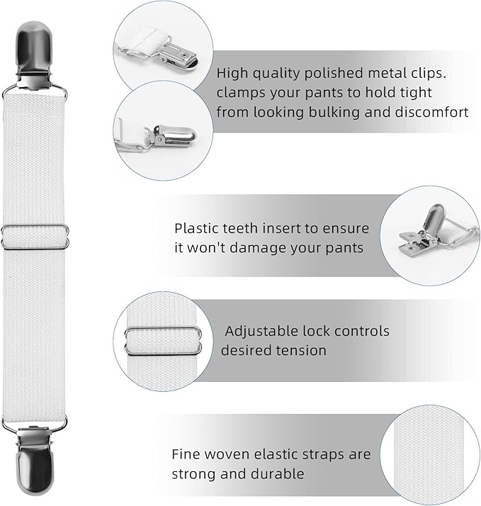 Adjustable Boot Straps Pant Stirrups Clips Boot Clips-PurrikoPets