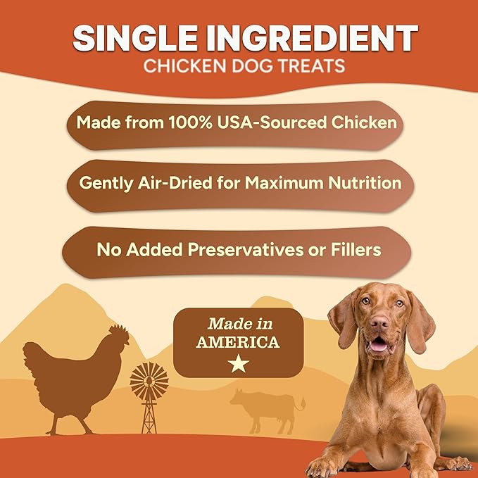 Gaines Family Farmstead Chicken Chips for Dogs – 6 oz Natural, High-Protein Dog Treats, Rawhide-Free Chews, Single Ingredient, Grain-Free, Made in USA-PurrikoPets