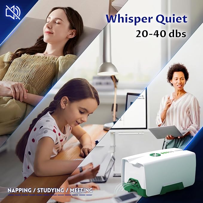 Ghosthorn Quiet AC/DC Aquarium Air Pump 12000mAh Battery Powered Aquarium Bubbler with 87 Hours Battery Life 2-Outlet Rechargeable Bait Aerator Adjustable Oxygen Pump, Power Outages and Emergency-PurrikoPets