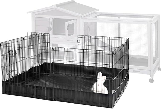 Aivituvin Rabbit Playpen Pet Pen Small Animal Cage with Waterproof Liner - Extension Playpen-PurrikoPets