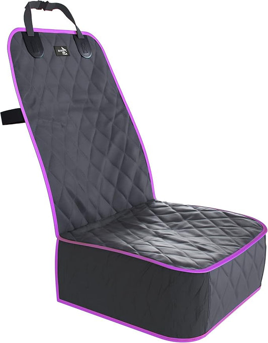 Active Pets Dog Car Seat Cover, Waterproof Front Seat Protector for SUV Truck Sedan, Pet Safety Travel Comfort System with Universal Fit, Pink-PurrikoPets