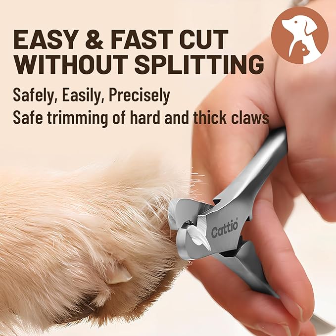 Dog Nail Clippers - All Steel Material, Built-in Spring,Heavy Duty Dog Nail Trimmer Full Metal Razor Sharp Professional for All Dogs Cats with Thick Toena,Dog Nail Trimmers-PurrikoPets