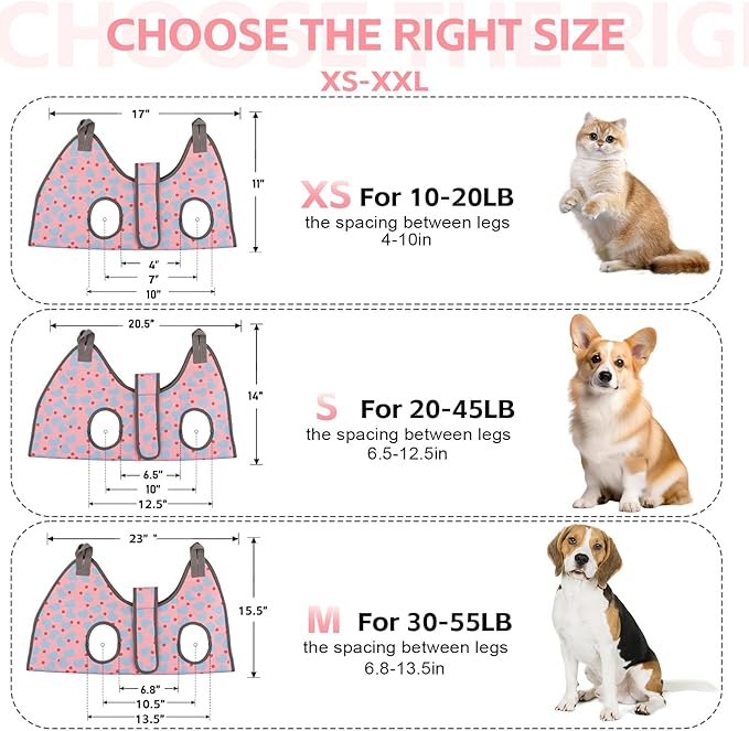 Dog Grooming Hammock for Small Dogs & Cats, Dog Grooming Harness for Nail Trimming, Pet Grooming Sling Helper with Nail Clippers/Nail Trimmers-PurrikoPets