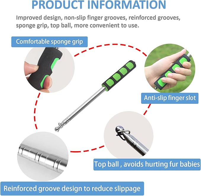 2pcs Retractable Wand Toys, Cat Fishing Rod with 11 Pcs Feather Refills for Indoor & Outdoor Cats-PurrikoPets