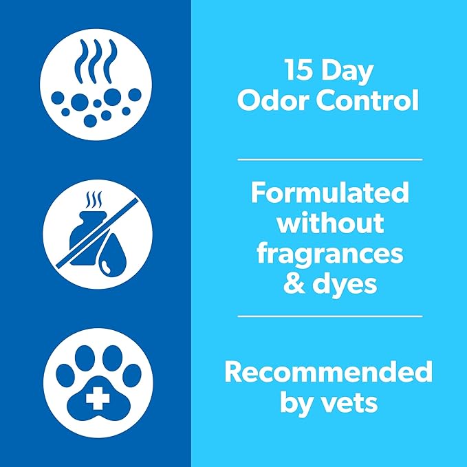 Fresh Step Advanced Simply Unscented Clumping Litter, Fresh Step Unscented Cat Litter Fights Odor on Contact, 18.5 lb. Box-PurrikoPets