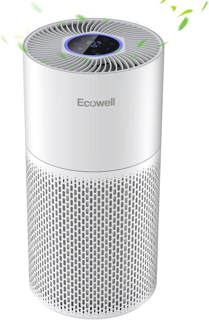 Air Purifiers for Home Large Room Cover 1640 sq.ft, Air Purifiers for Bedroom H13 True HEPA Filter Air Cleaner to Removes 99.97% Mold Pollen Smoke Pet Dander Dust Odor, ECOWELL Model: EAP360-PurrikoPets