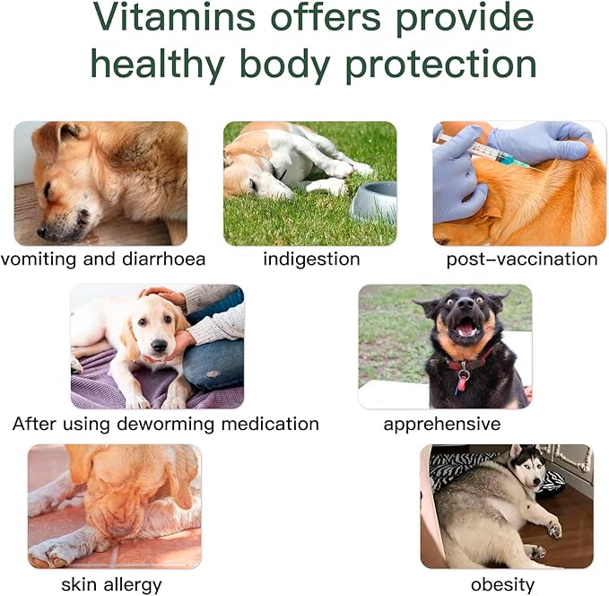 Dog Vitamins and Supplements, Senior & Puppy Multivitamin for Dogs Support with Glucosamine Chondroitin Omega Probiotics - Dog Multivitamins Chewable for Hip & Joint, Skin, Immune - (Chicken 120 Ct)-PurrikoPets
