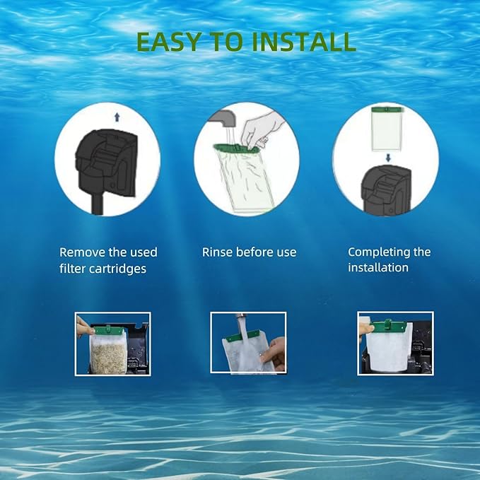 10 Pack Medium Replacement Filter Cartridges for Tetra Whisper Bio-Bag Filters, Compatible with 10i/IQ10/PF10 and ReptoFilter Aquariums-PurrikoPets