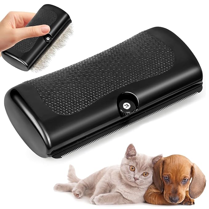 2025 Upgrade Deshedting Dog Brush & Cat Brush - Dog Undercoat Brushs with Comfort Grip, Pet Hair Removal Tool for Shedding - Fits Short Hair Pets (4 Inches)-PurrikoPets