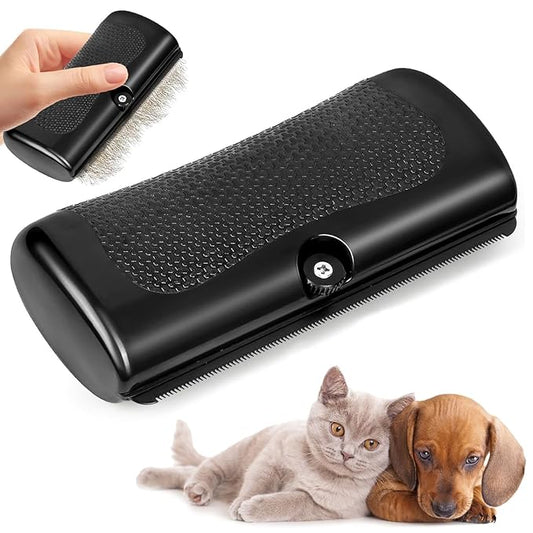 2025 Upgrade Deshedting Dog Brush & Cat Brush - Dog Undercoat Brushs with Comfort Grip, Pet Hair Removal Tool for Shedding - Fits Short Hair Pets (4 Inches)-PurrikoPets