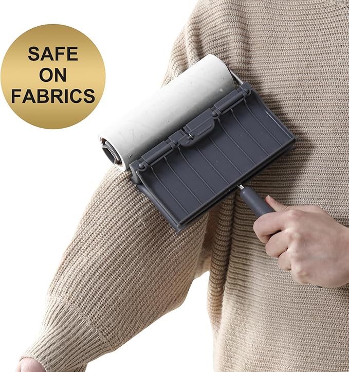 Fedicelly Lint Rollers Pet Hair Extra Sticky Furniture,Cat Dog Hair Remover Laundry Clothes Carpet, 6.3 inches Wider with 320 Sheets Large Lint Remover Brush for Couch-PurrikoPets