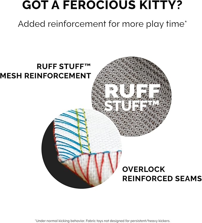 Furhaven 3-Pack Catnip Plush Cat Kicker Toy - Catnip Bags Included - Durable & Washable - Space Print, Set of 3-PurrikoPets