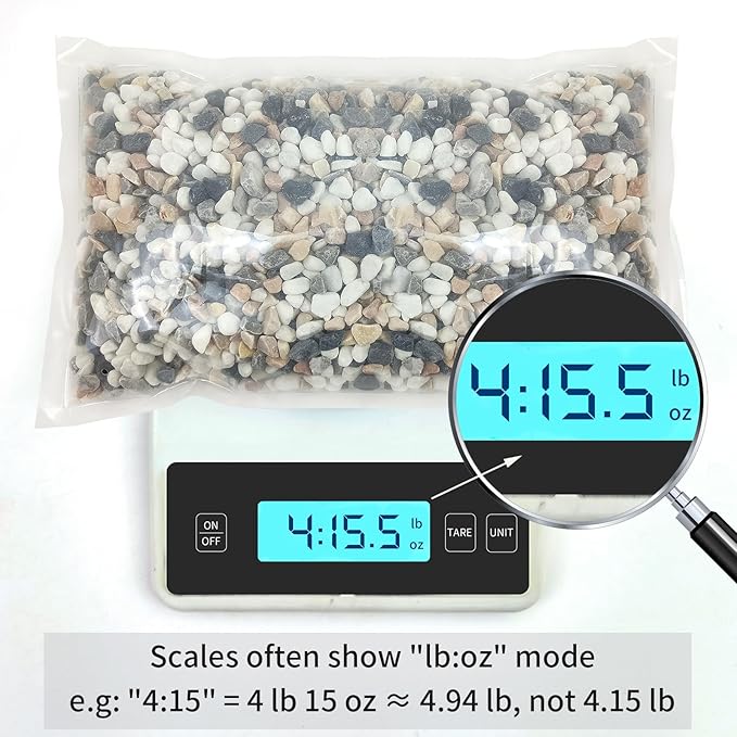 5 lbs Succulent and Cactus Pebbles for Indoor Plants, 3/8 Inch Pea Gravel Decorative River Rocks for Plants, Vases, Terrarium, Aquarium, Potted Top Dressing and Outdoor Landscaping Stones-PurrikoPets