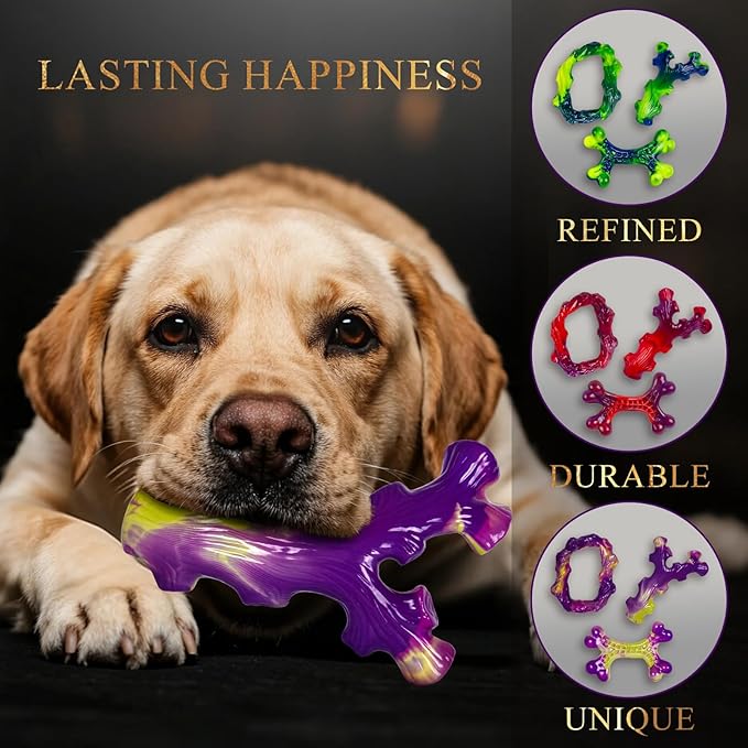 9-Pack Indestructible Dog Toys for Aggressive Chewers, Durable Chew Toys for Large Dogs, Dog Toy for Aggressive Chewer Large Breed, A Super Set for Happiness for All Dogs-PurrikoPets