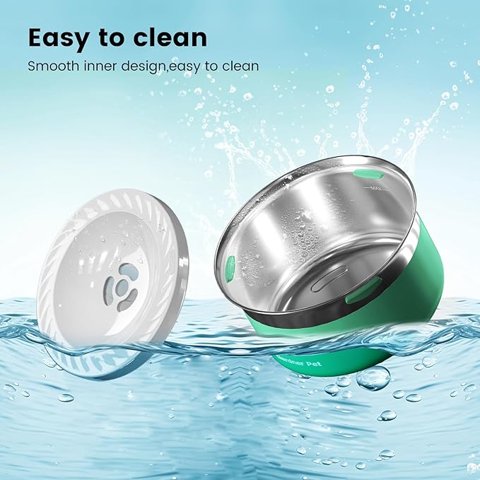 Gardner Pet Dog Bowls 1 Gallon (3.85L) Stainless Steel No Spill Dog Water Bowl, Slow Water Feeder Metal Bowls, Spill Proof Water Dispenser for Large Dogs, Promotes Healthy Hydration-PurrikoPets
