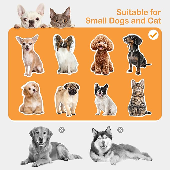 Dog Ramp Doggie Stairs with Seat Mate,Puppy Chair Get on High Bed Couch Office Window Perch,Non Slip Dachshunds Foldable Ladder,Pet Doggy Step for Small Old Dogs,Chihuahua Cat Platform Grey-PurrikoPets