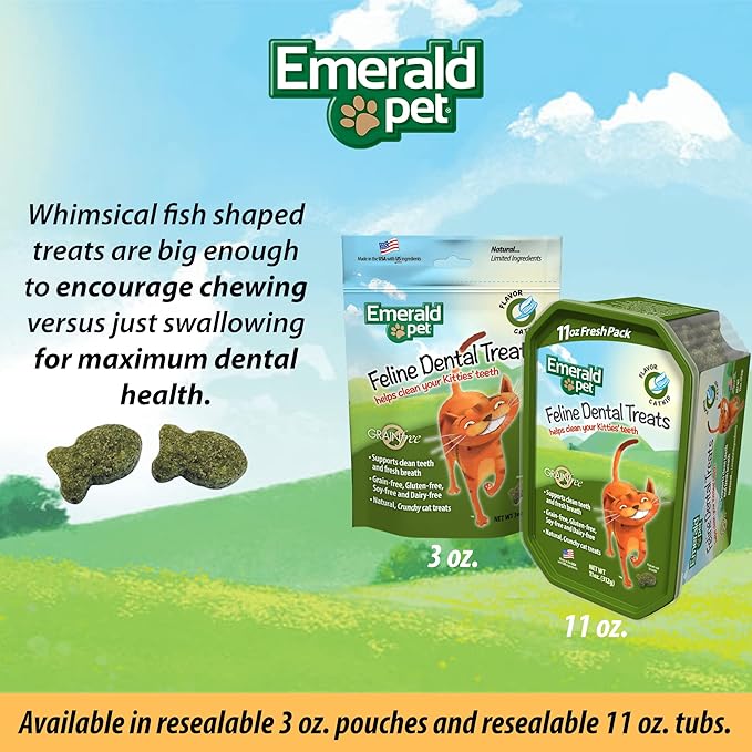 Feline Dental Treats — Tasty and Crunchy Cat Dental Treats Grain Free — Natural Dental Treats to Clean Cat Teeth, Freshen Cat Breath, and Reduce Plaque and Tartar Buildup — Catnip Treats, 11 oz-PurrikoPets