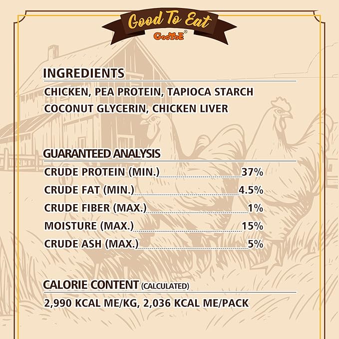 Gootoe Chicken Dog Treats – Chicken Sticks with Chicken Liver 1.5 lb – All Natural, Grain-Free, Low Fat, Premium Training Chews, Healthy & Easily Digestible-PurrikoPets