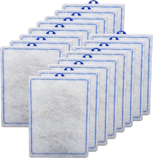 16 Count Assembled Large Filter Cartridges Compatible with Tetra Whisper Bio-Bag Filters 20i 40i IQ20/30/45/60 PF20/30/40/60, Large Replacement Filter Cartridges for Whisper Filters & Aquariums-PurrikoPets