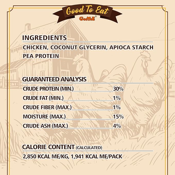 Gootoe Chicken Dog Treats – Chicken Sticks 1.5 lb – All Natural, Grain-Free, Low Fat, Premium Training Chews, Healthy & Easily Digestible-PurrikoPets