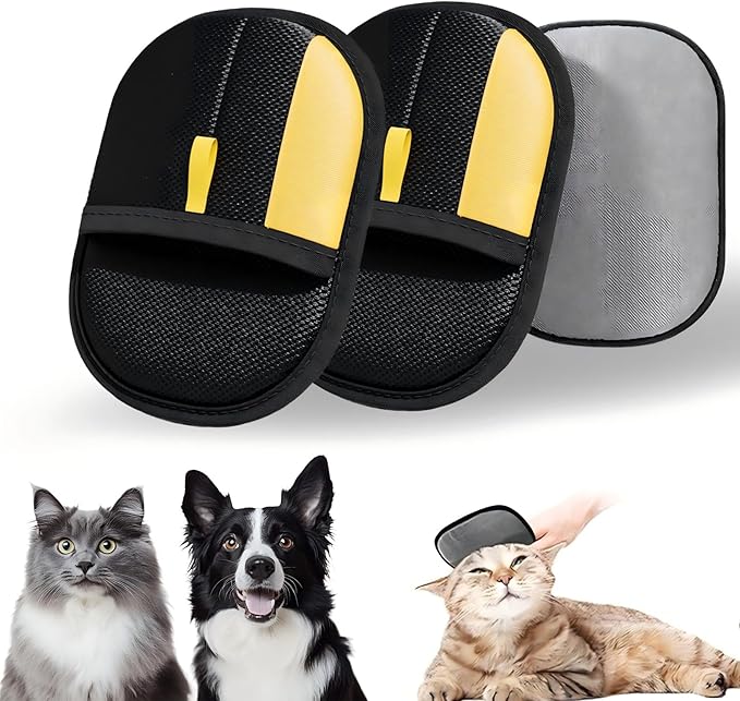 2025 New Pet Hair Removal Glove for Cats & Dogs, Pet Hair Remover Glove (2PCS)-PurrikoPets