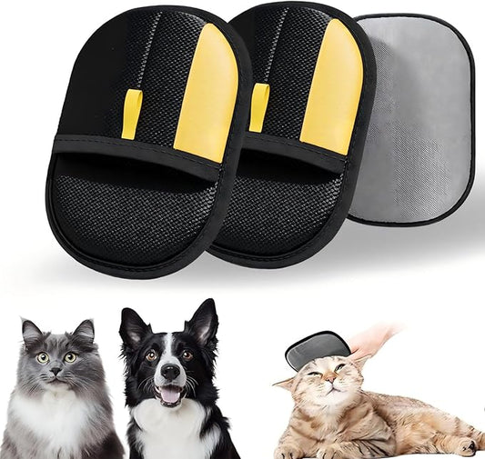 2025 New Pet Hair Removal Glove for Cats & Dogs, Pet Hair Remover Glove (2PCS)-PurrikoPets