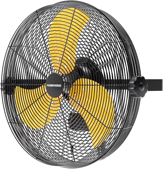 14 Inch Wall Fan Pro Series - Waterproof Motor High Velocity Wall Mount Fans for Commercial, Residential, Warehouse, Covered Patio, Shop, Garage, Barn 3 Speed 3000 CFM UL Safety Listed-PurrikoPets