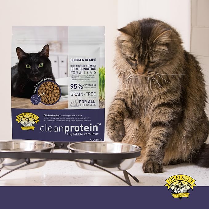 Dr. Elsey's cleanprotein Chicken Cat Kibble 6.6 lb. Bag-PurrikoPets