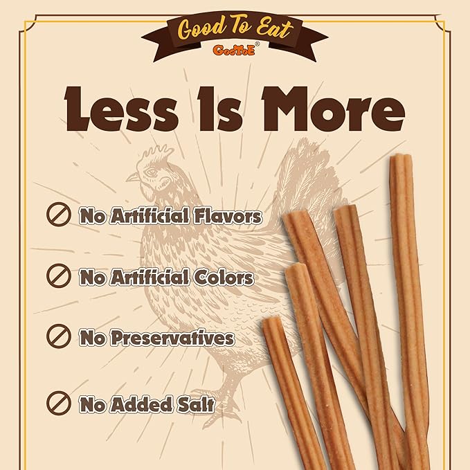 Gootoe Chicken Dog Treats – Chicken Sticks 1.5 lb – All Natural, Grain-Free, Low Fat, Premium Training Chews, Healthy & Easily Digestible-PurrikoPets
