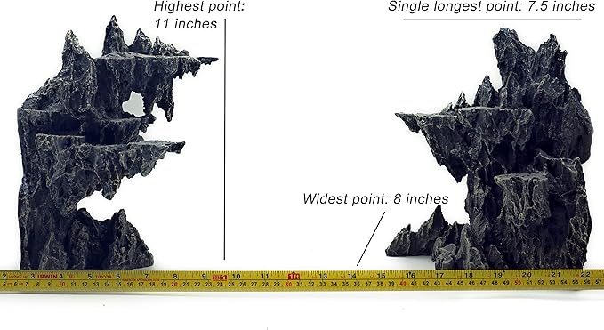 Fish Tank Decor Rocks.Aquarium Decoration Model.Easy and Quick Solution for Aquascaping.(Sky City)-PurrikoPets