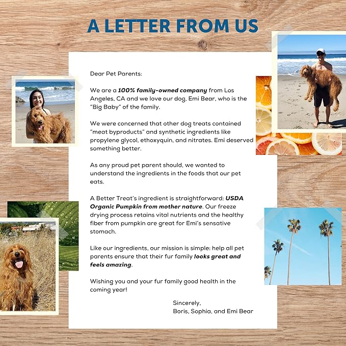 A Better Treat – Freeze Dried Organic Pumpkin Dog and Cat Treats, Organic, Single Ingredient | Natural, Healthy, Diabetic Friendly | Made in The USA-PurrikoPets