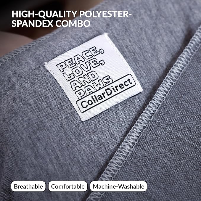 Dog Sling Carrier for Small Dogs - Anti-Anxiety Cat Sling, Puppy Pouch - Pet Sling in Gray Black Blue Green Pink Yellow (Gray, Large)-PurrikoPets