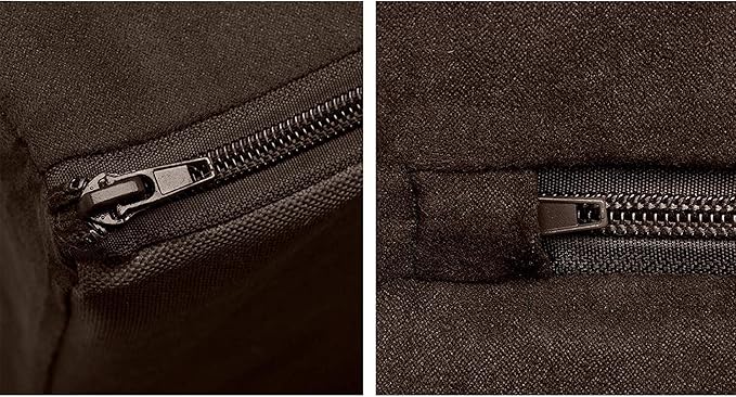 Furhaven Orthopedic Dog Bed for Large Dogs w/ Removable Bolsters & Washable Cover, For Dogs Up to 125 lbs - Plush & Suede Sofa - Espresso, Jumbo Plus/XXL-PurrikoPets