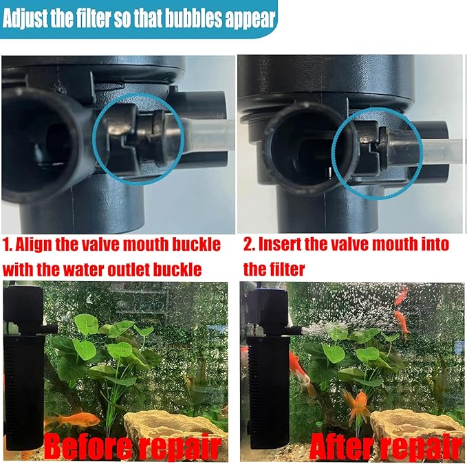 200GPH Aquarium Filter, U-V for Aquarium for 20-75 Gal Tank, Submersible Pump Filter for Green Water and Algae Clean, Ultra-Silent Green Killing Machine with Fish Tank Deodorization-PurrikoPets