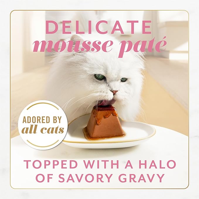 Fancy Feast Gems Pate Cat Food Mousse With Salmon and a Halo of Savory Gravy Cat Food - (Pack of 8) 4 oz. Boxes-PurrikoPets