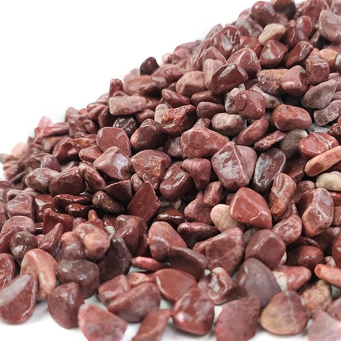 10 lbs Pebbles for Plants, 3/8 Inch Pea Gravel Stones Decorative Red River Rocks for Succulent, Cactus, Landscaping, Vases, Terrarium, Aquarium, Potted Top Dressing and Outdoor Garden-PurrikoPets