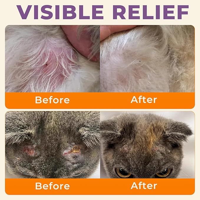 Dog Skin Soother - Dry Itchy Skin Relief & Hot Spots Soothing Cream for Dogs&Cats - Healing Ointment with Colloidal Oatmeal&Manuka Honey - Canine Conditioner Moisturizer with Applicator- 100g-PurrikoPets